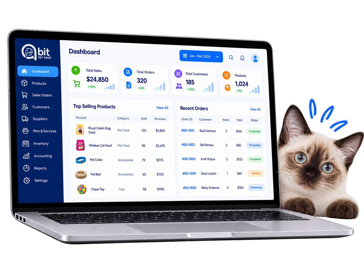 QBit PetShop em funcionamento